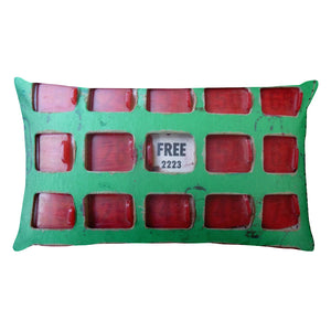 Vintage Bingo Card Double Sided Throw Pillow!